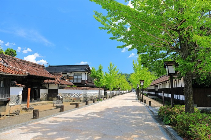 新緑の島根県津和野町