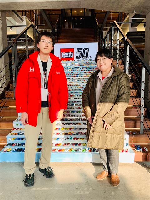 2020年1月には、トミカ50周年の記者発表に親子で参加した