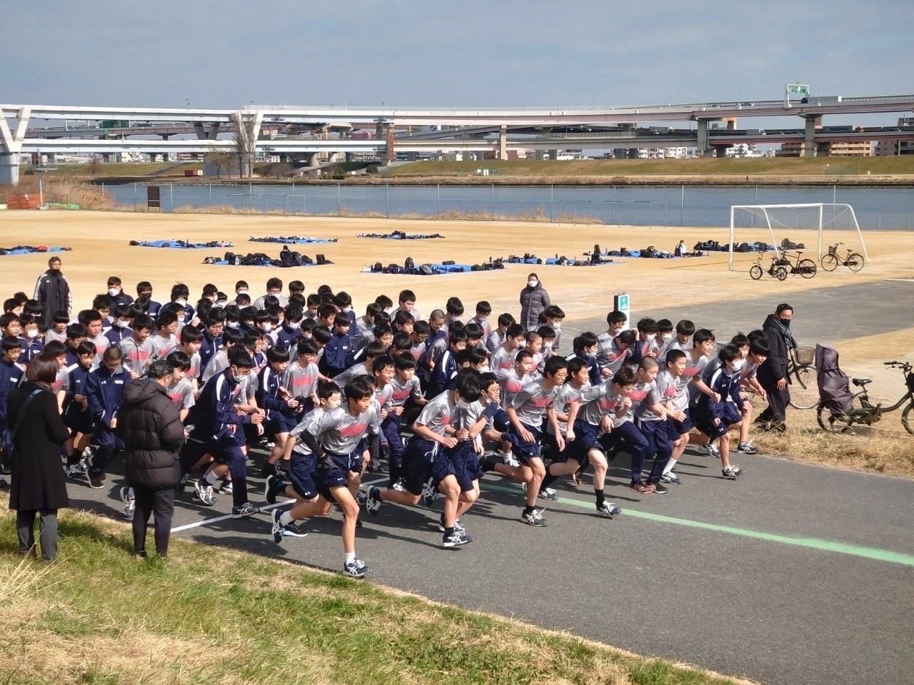 中学マラソン大会が開催されました
